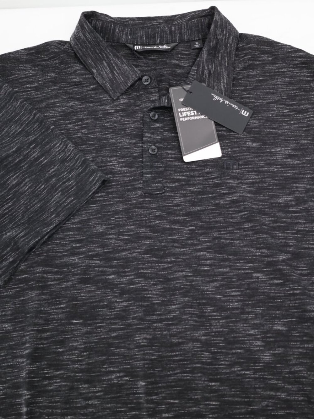 NWT Travis Mathew Polo Shirt Men’s XL Flying Tortilla Golf Performance Black